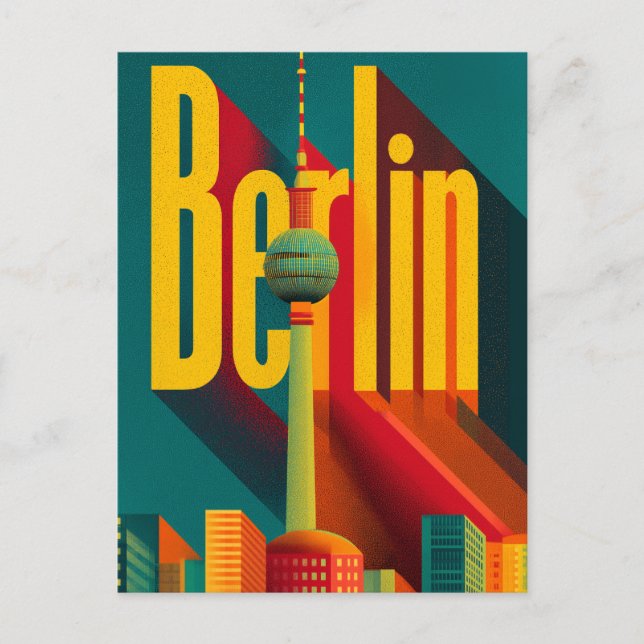 Berliner Retro Postkarte (Vorderseite)