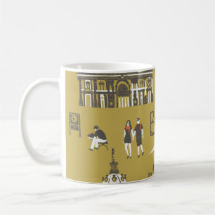 Berliner Sehenswürdigkeiten, monumentale Illustrat Kaffeetasse