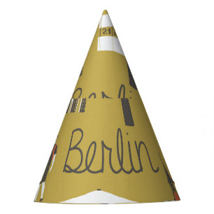 Berliner Sehenswürdigkeiten, monumentale Illustrat Partyhütchen