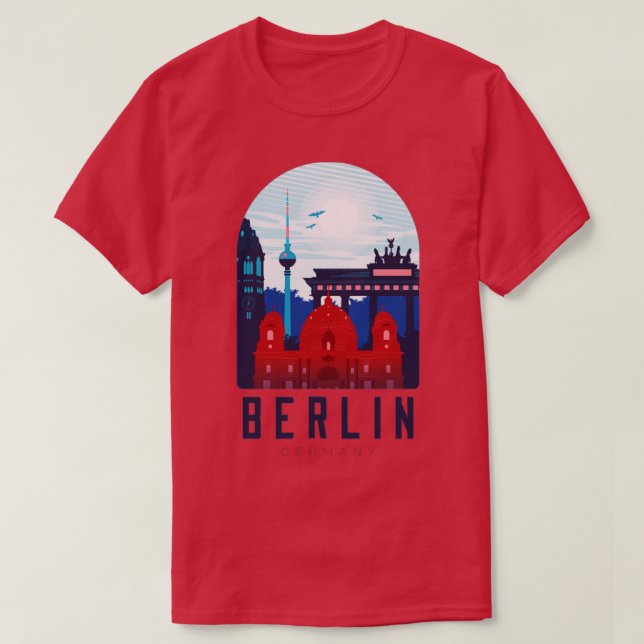 Berliner Skyline1 T-Shirt (Design vorne)