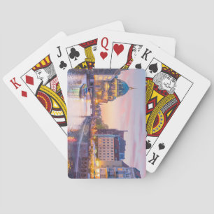 Berliner Skyline-Kathedrale Spree River bei Sunset Spielkarten