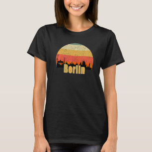 Berliner Skyline Silhouette Sonnenuntergang Ich li T-Shirt