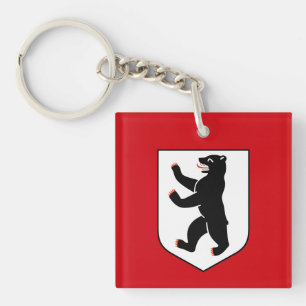Berliner Stadtsymbol Deutschlandflagge Bär Emblem Schlüsselanhänger