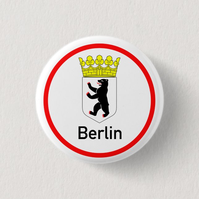Berliner Stadtwappen Button (Vorderseite)