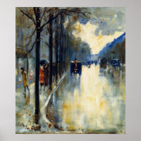 Berliner Straße im späten Fall