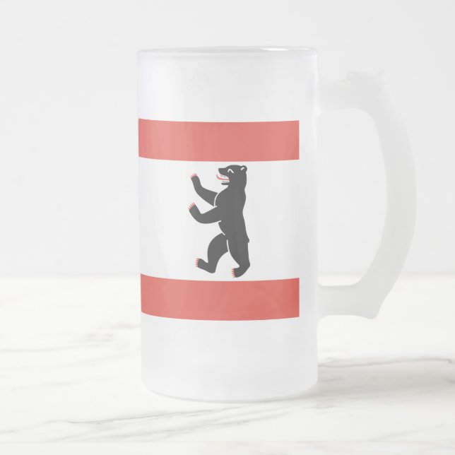 Berliner Tasse für Mattiertes Glasbierglas (Rechts)