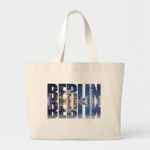 Berliner Text-Souvenir Jumbo Stoffbeutel
