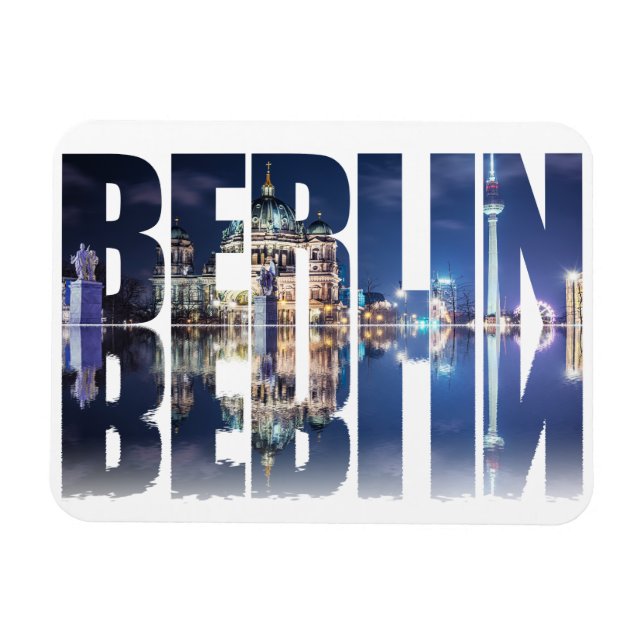 Berliner Text-Souvenir Magnet (Horizontal)