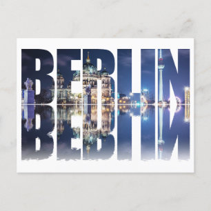 Berliner Text-Souvenir Postkarte