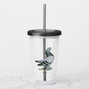 Berliner Tumbler Pigeon Blue Bar Acryltrinkbecher