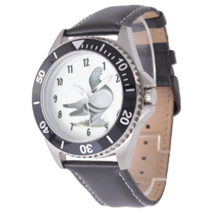 Berliner Tumbler Pigeon Blue Bar Armbanduhr