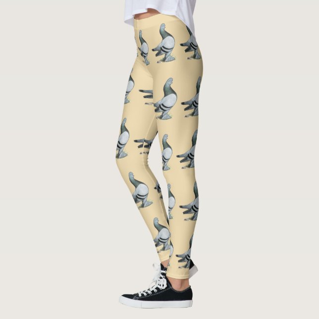 Berliner Tumbler Pigeon Blue Bar Leggings (Links)