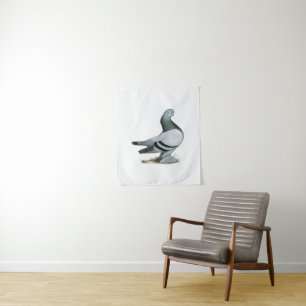 Berliner Tumbler Pigeon Blue Bar Wandteppich