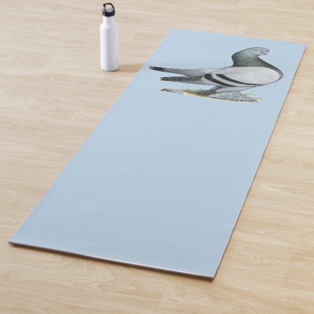 Berliner Tumbler Pigeon Blue Bar Yogamatte (Beispiel)