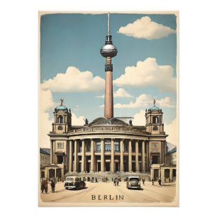Berliner Vintage-Plakat Fotodruck