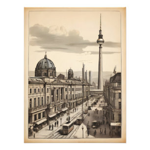 Berliner Vintage-Plakat Fotodruck