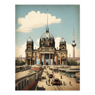 Berliner Vintage-Plakat Fotodruck