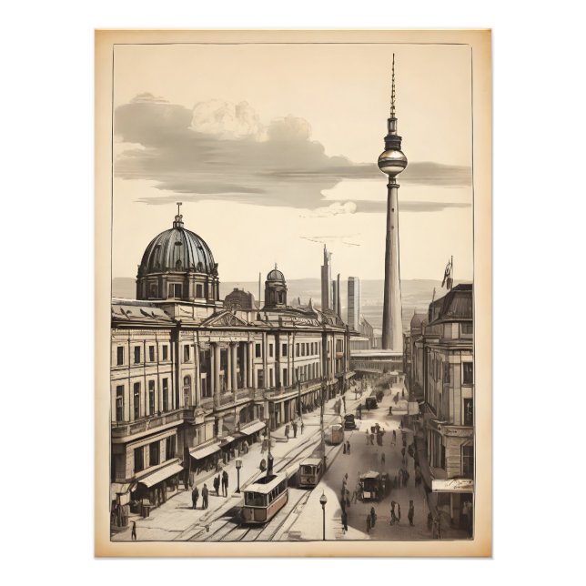 Berliner Vintage-Poster Fotodruck (Vorne)