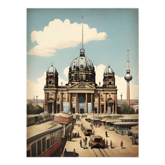 Berliner Vintage-Poster Fotodruck (Vorne)