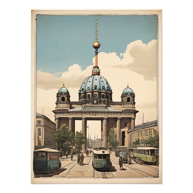 Berliner Vintage-Poster Fotodruck (Vorne)