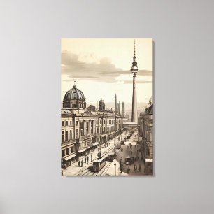 Berliner Vintage-Poster Leinwanddruck