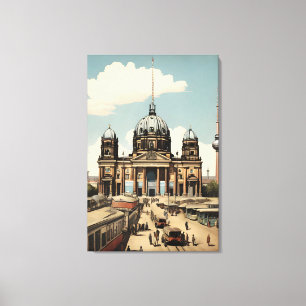 Berliner Vintage-Poster Leinwanddruck
