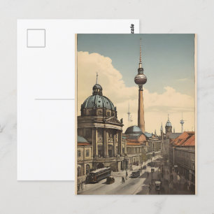 Berliner Vintage-Poster Postkarte