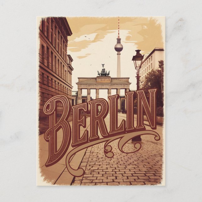 Berliner Vintage Postkarte (Vorderseite)