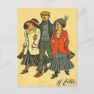 Berliner - Zille - Vintage-Motive Postkarte