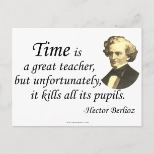 Berlioz über Zeit Postkarte