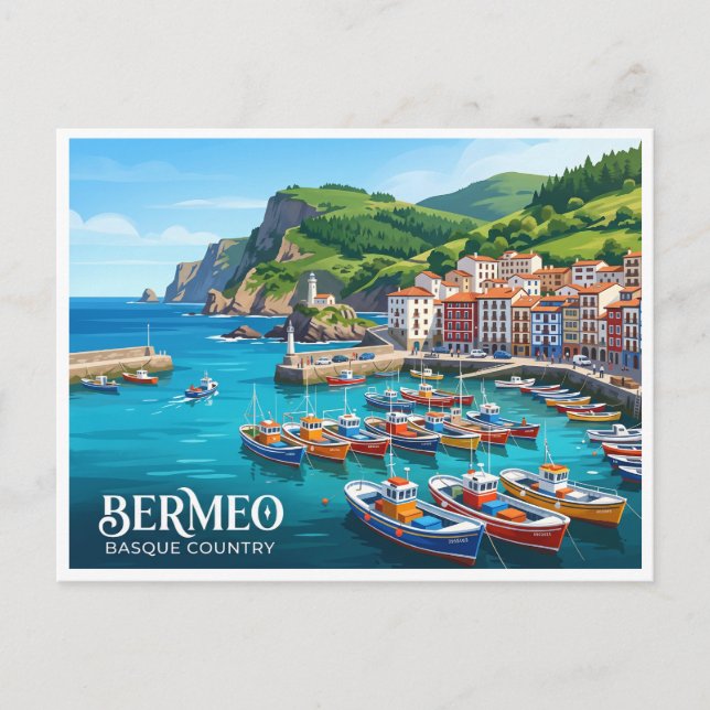 Bermeo Spanien Postkarte (Vorderseite)