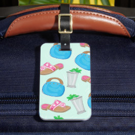 Bermuda Bag Sandals Minze Julep Preppy Gepäckanhänger