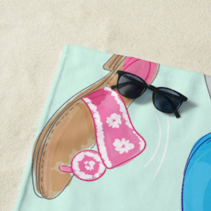 Bermuda Bag Sandals Minze Julep Preppy Strandtuch