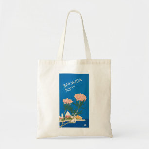 Bermuda Beach Blume Retro Vintage Reiseplan Tragetasche