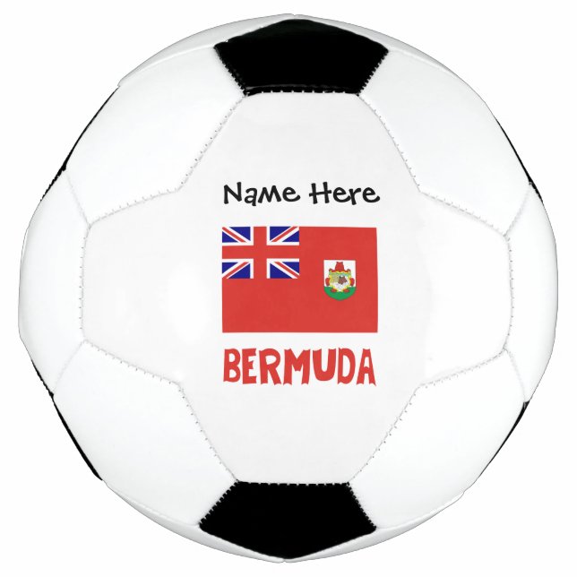 Bermuda Bermudian Flag Personalisiert Fußball (Vorderseite)