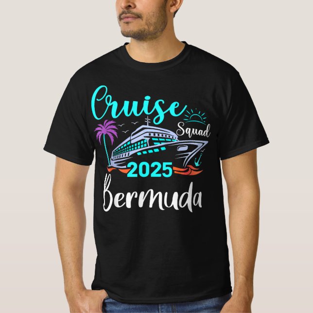 Bermuda Cruise Squad 2025 T-Shirt – Family Vacatio (Vorderseite)