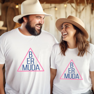 Bermuda-Dreieck mit modernem Text im Inneren T-Shirt