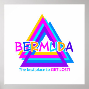 BERMUDA-DREIECK-Plakat Poster