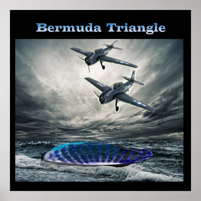 Bermuda-Dreieck Poster (Vorne)