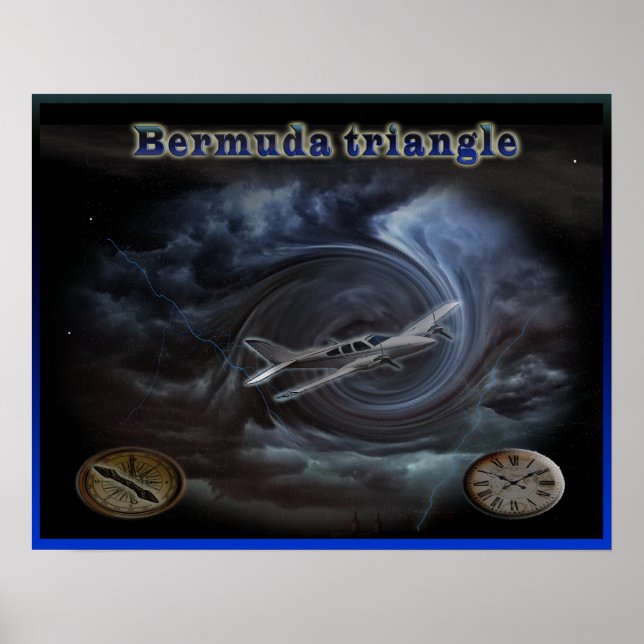 Bermuda-Dreieckposter Poster (Vorne)