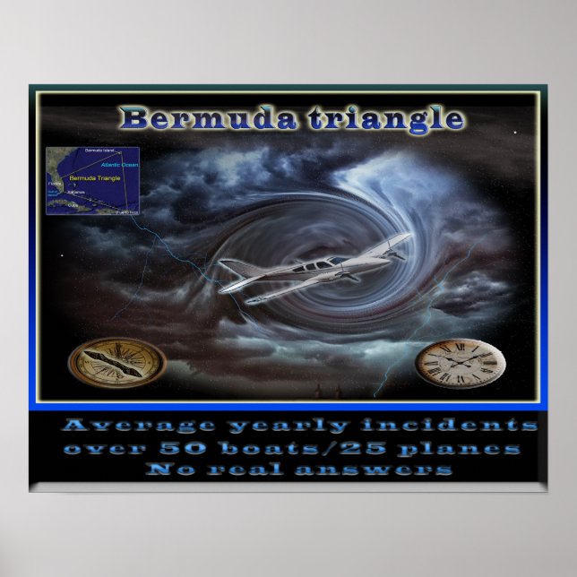 Bermuda-Dreieckposter Poster (Vorne)