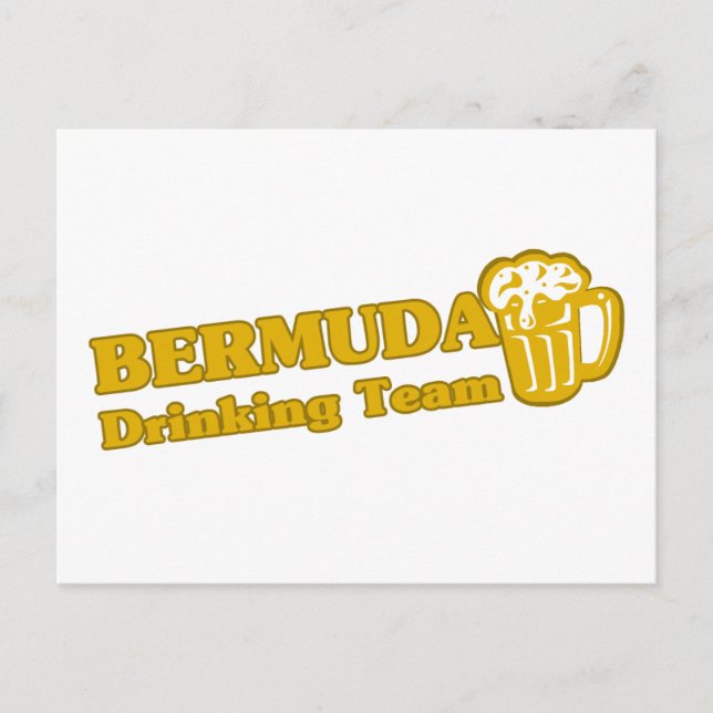 Bermuda Drinking Team Postkarte (Vorderseite)