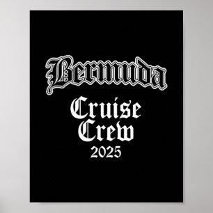 Bermuda-Familien-Kreuzfahrt-Mannschaft 2025  Poster
