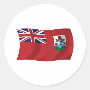 Bermuda-Flag-Aufkleber Runder Aufkleber