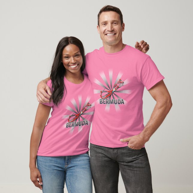 Bermuda Flag Karte 2.0 T-Shirt (Unisex)
