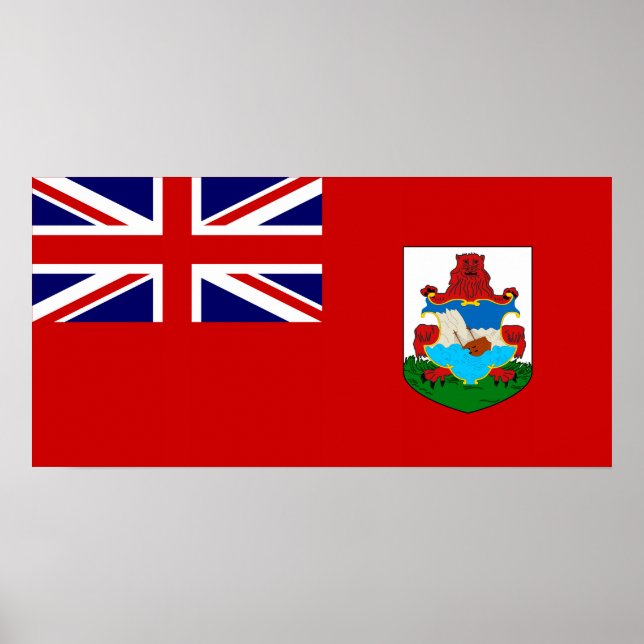 Bermuda Flag Poster (Vorne)