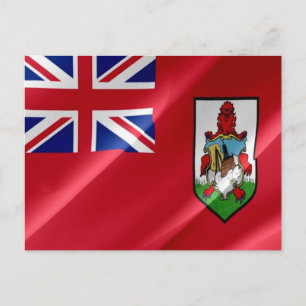 Bermuda - Flag Wave - Postkarte