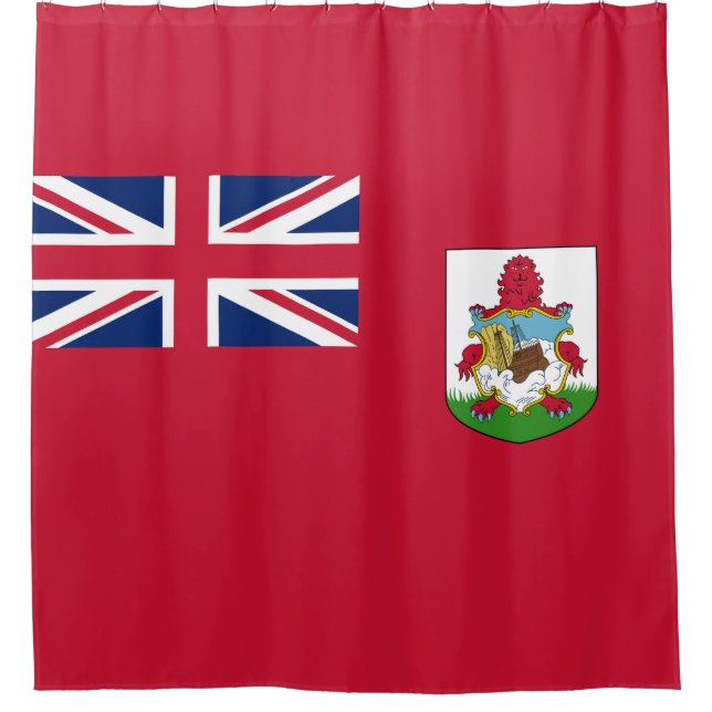 Bermuda-Flagge (Bermudian) (Karibische Inseln) Duschvorhang (Vorderseite)