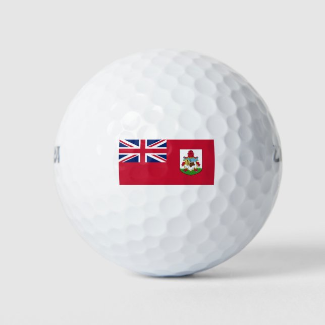 Bermuda-Flagge (Bermudian) (Karibische Inseln) Golfball (Vorderseite)