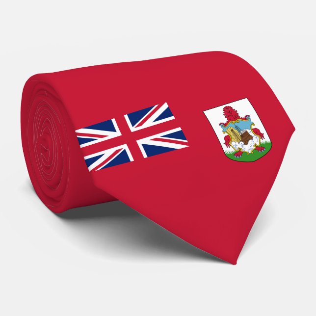 Bermuda-Flagge (Bermudian) (Karibische Inseln) Krawatte (Gerollt)